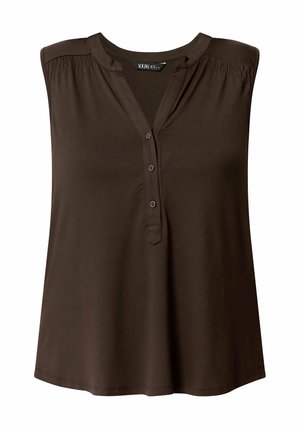 Yours Clothing, PLUS SIZE CASUAL TOPS - Top - chocolate