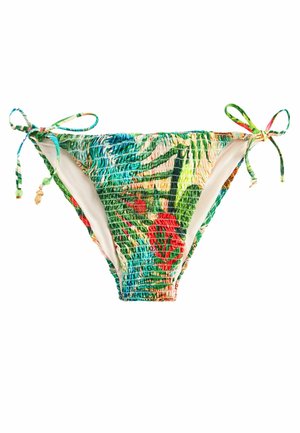 SHIRRED TIE SIDE - Bikinialaosa - tropical print