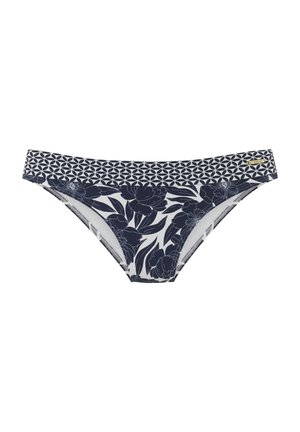 Badehose Slip - marine bedruckt