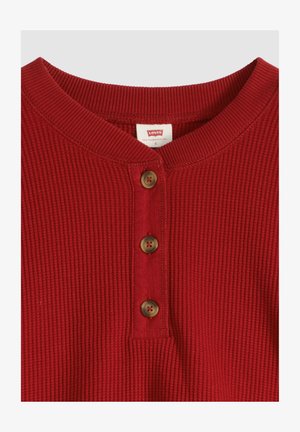 Levi's®, DRY GOODS RELAXED LS HENLEY TAUPE GRAY H - Maglione - taupe gray heather b - reds -