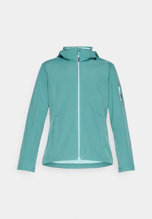 ZIP HOOD - Soft shell jacket - agave2