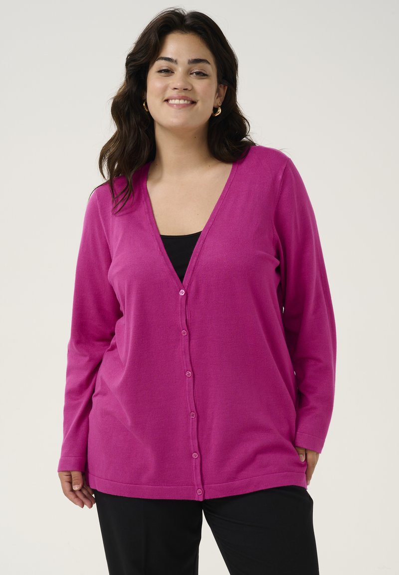 Kaffe Curve FARSIA - Kardigan - festival fuchsia