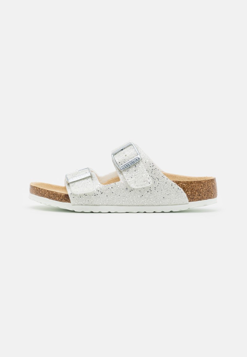 birkenstock arizona cosmic sparkle white