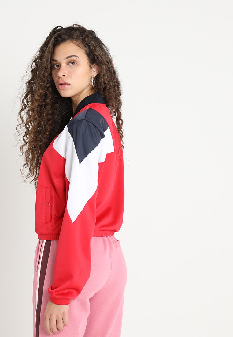 LADIES 3 TONE TRACK JACKET Bomberjacks firerednavywhite LADIES 3 TONE TRACK JACKET Bomberjacks firerednavywhite