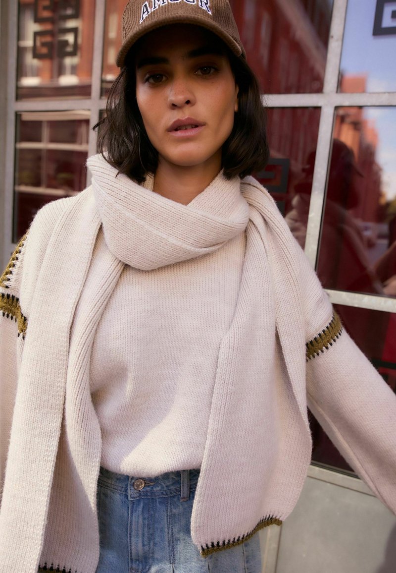 Next SOFT TOUCH Sciarpa white ecru/beige