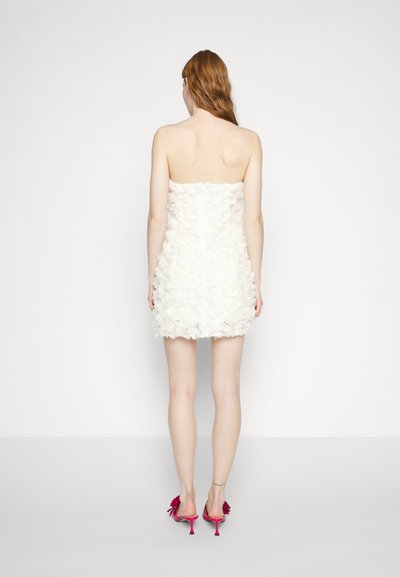 VACLAV FLORAL MINI BANDEAU DRESS WEDDING - Kokteilinė suknelė / vakarėlių suknelė - ivory