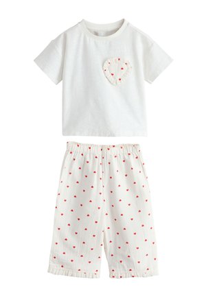 Next, REGULAR FIT - WIDE LEG SET - Pyjama - white heart print