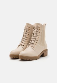 Anna Field Wide Fit Botines con cordones - beige
