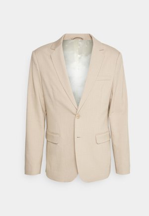 Bruuns Bazaar STATICEBBCARL BLAZER - Blézer - sand pinstripe