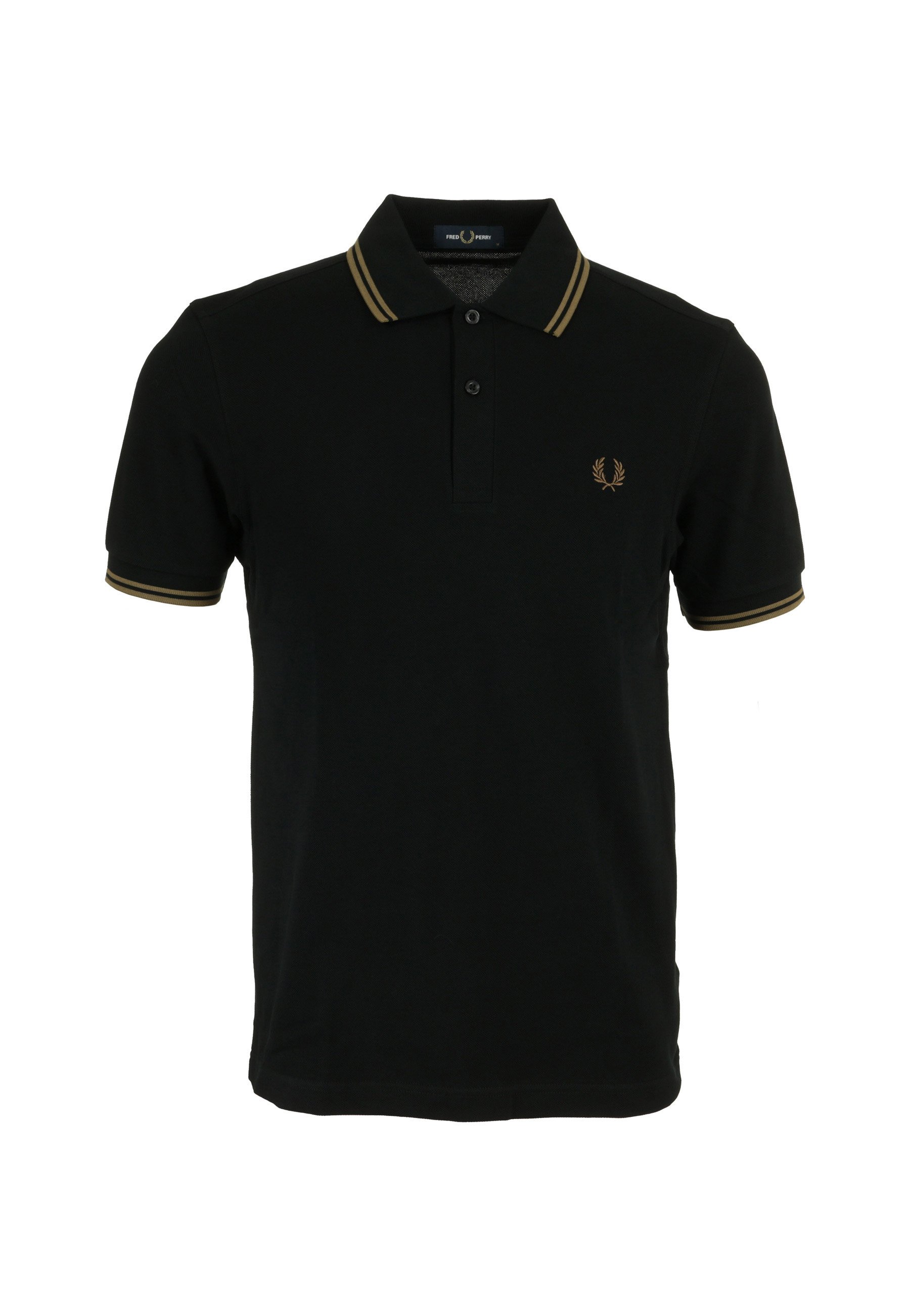 Fred Perry TWIN TIPPED Polo black/noir