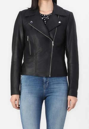 Chaqueta de cuero - black