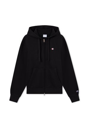Champion, CHAMPION HOODED FULL ZIP SWEATSHIRT CHAMPION MODERN HERITAGE - Sweatjacke - black