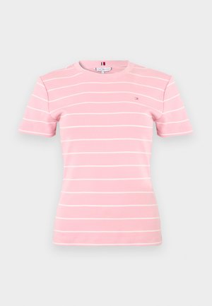 Tommy Hilfiger, SLIM CODY - Basic póló - bonita pink/ecru