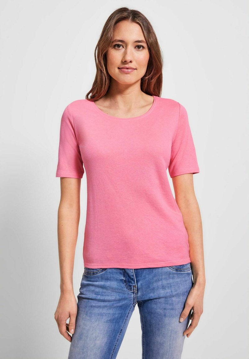 Cecil IN UNIFARBE - T-shirt basic - pink