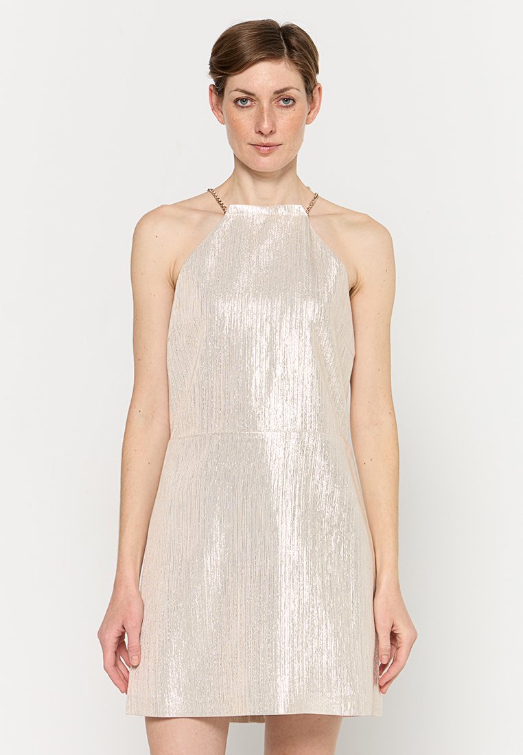 Maje Cocktailjurk zilverkleurig