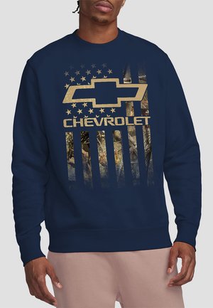 CHEVROLET CAMO FLAG - Long sleeved top - dark blue