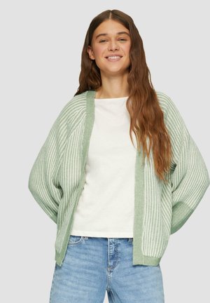 MIT COLOUR-BLOCKING - Vest - salbeigrün