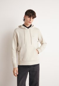 BOSS SOODY - Jersey con capucha - light beige