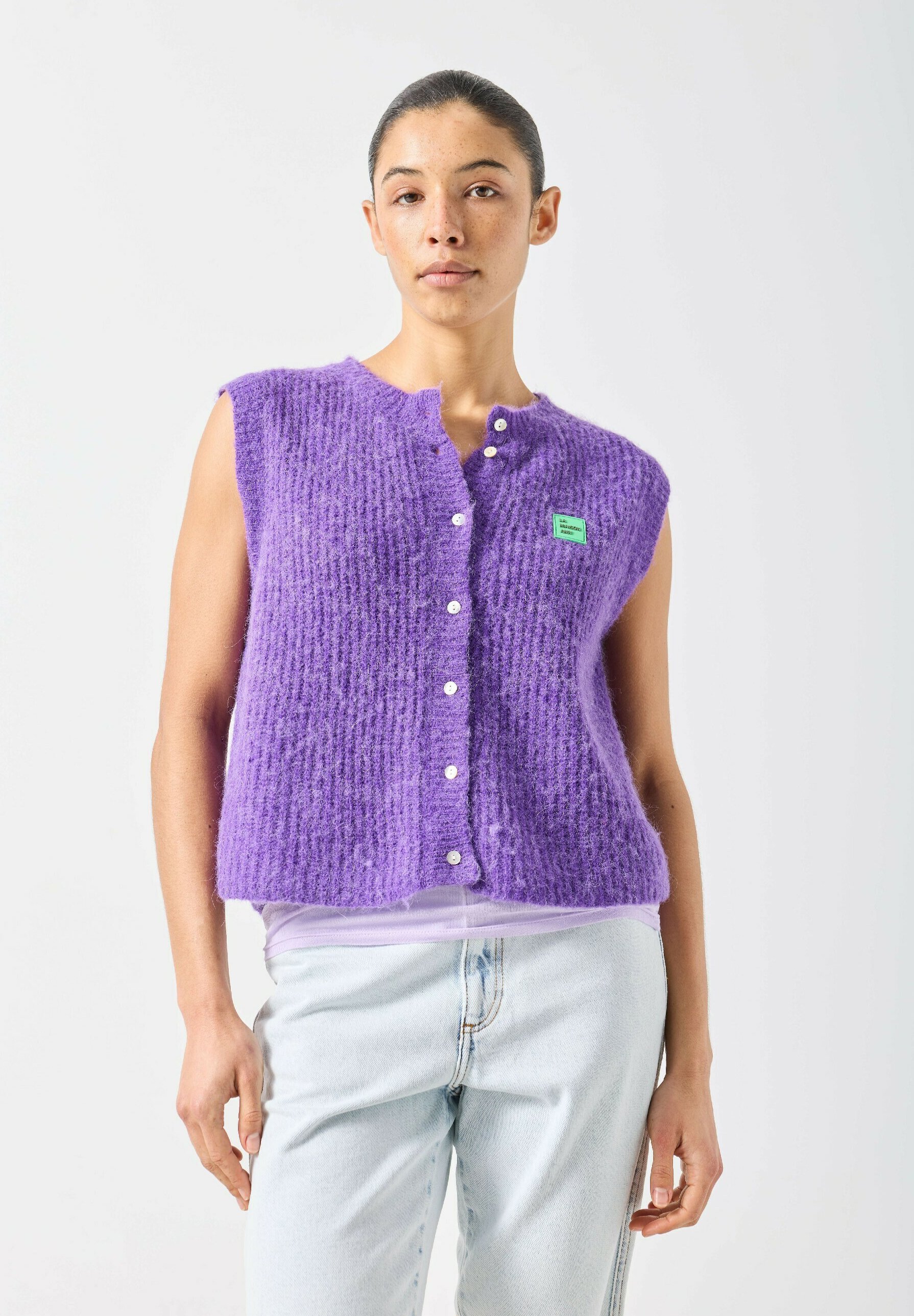 American Vintage EAST - Waistcoat - cosmos chine/mottled purple 