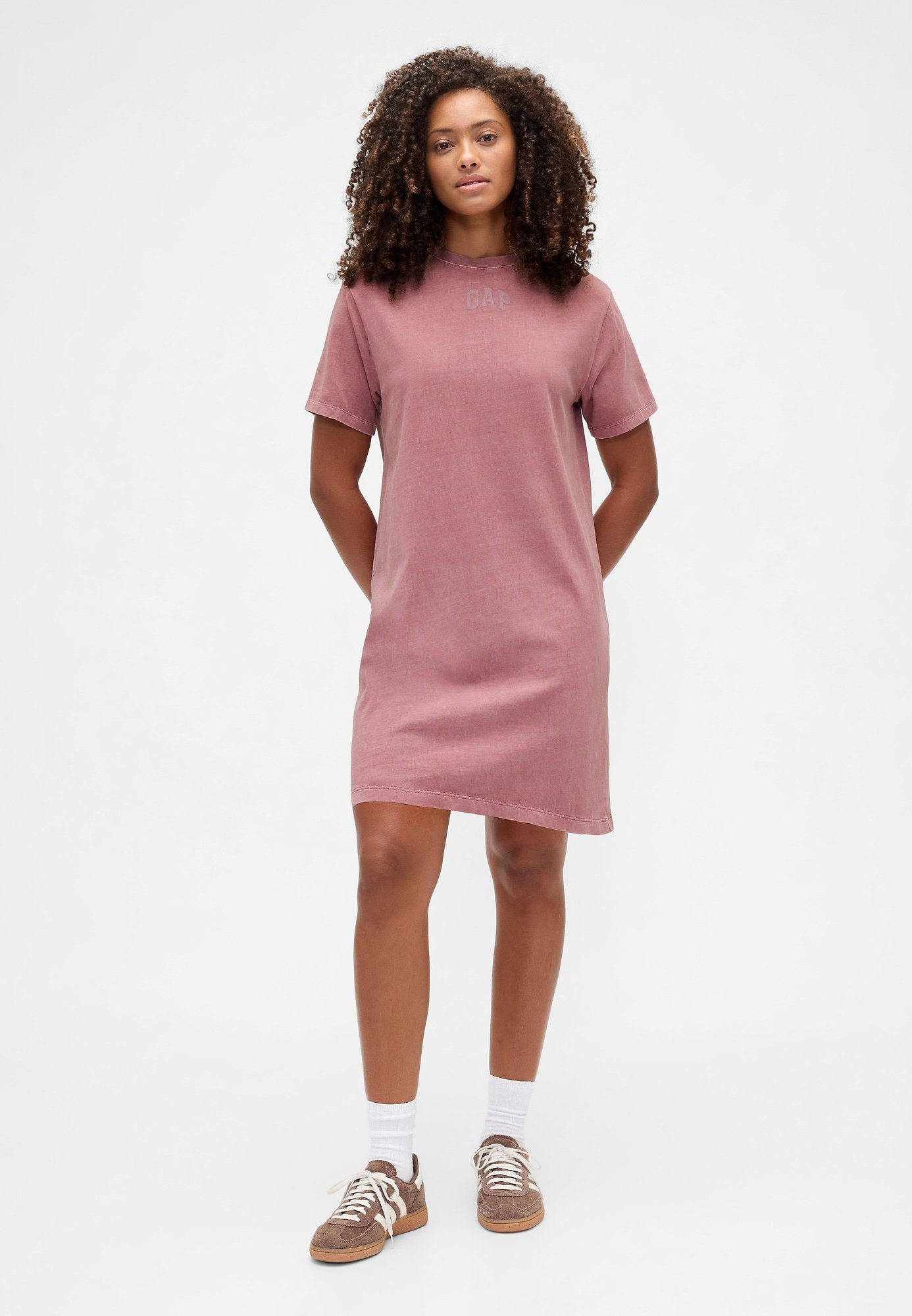 GAP LOGO - Jersey dress - wispy mauve/purple - Zalando.ie