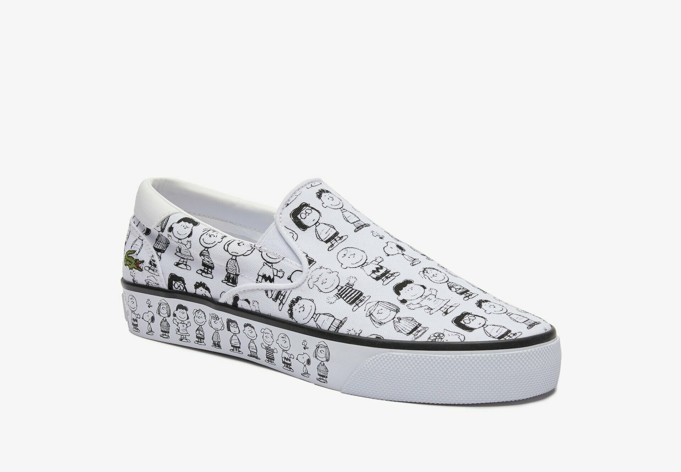 Lacoste LACOSTE X PEANUTS - Sneakers basse - white / black/bianco - Zalando