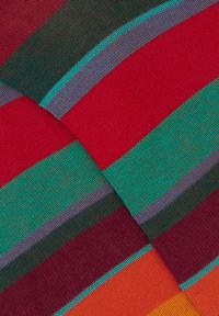 Gallo WITH STRIPES - Calze - carminio eucalipto