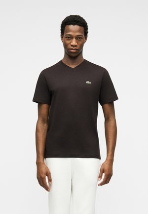 Basic T-shirt - dark brown