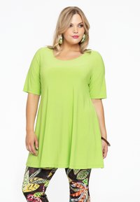 Yoek - LANG - T-shirt basic - bright green Miniatuurafbeelding 1