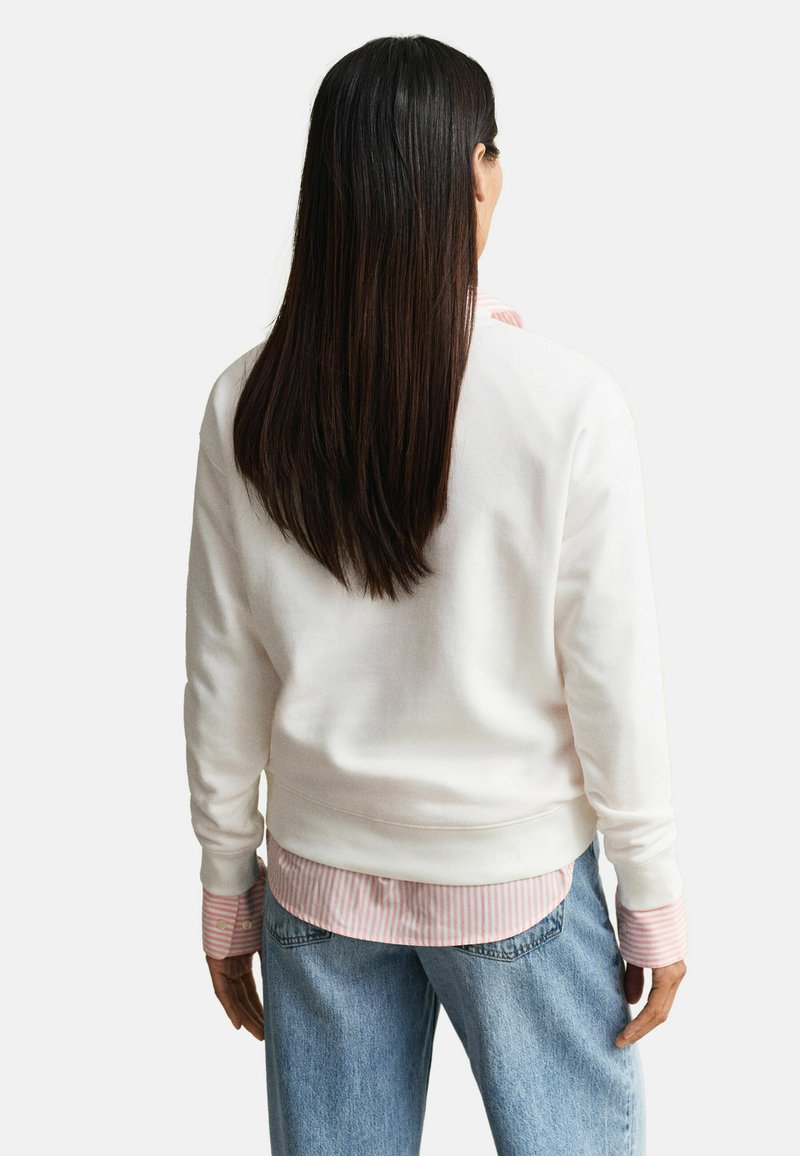 GANT ROPE GRAPHIC - Mikina - eggshell