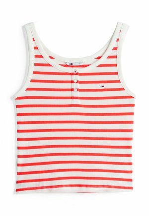 Tommy Jeans, Top - ecru   bright vermillion