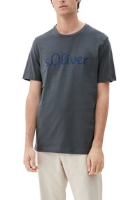 s.Oliver LOGO - T-shirt print - grey placed print