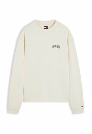 Tommy Jeans, TOMMY JEANS LOGO RELAXED CREW NECK SWEATSHIRT - Sweatshirt - cream