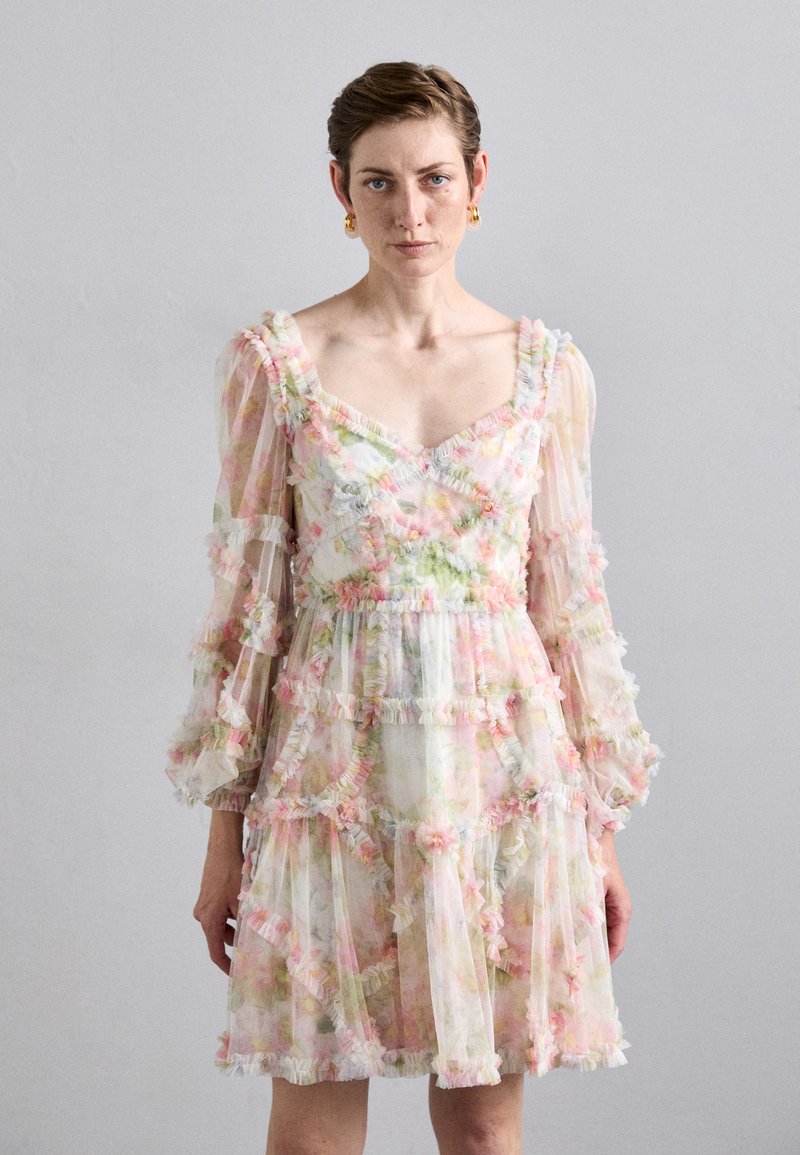 Needle & Thread IMMORTAL MAEVE LONG SLEEVE MINI DRESS - Koktélruha / Partiruha - moonshine
