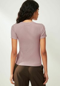 Next SUPER SOFT SHORT SLEEVE STANDARD - T-shirts print - purple