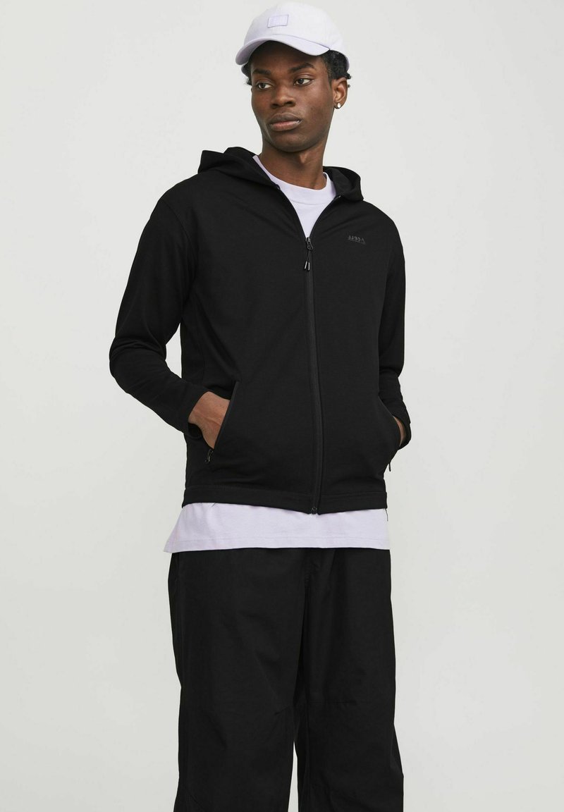 Jack & Jones - Sweat zippé - black, Agrandir