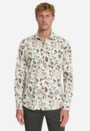NO EXCESS, PRINTED STRETCH SHIRT - Hemd - stone