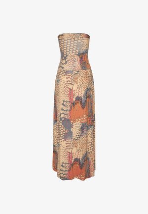 Buffalo, Jersey dress - orange bedruckt