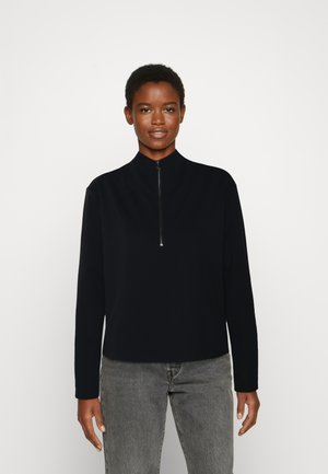 MILANO MOCK NECK ZIP - Top s dlouhým rukávem - black