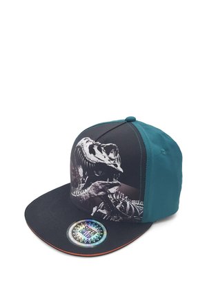 maximo MAXIMO BASECAP, FLACH KIDS BOY-CAP DINOSAURIER SNAP-BACK VERSCHLUSS - Cappellino - petrol