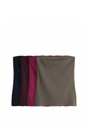 4 PACK BANDEAU - Top - dark navy/plum purple/taupe/brown