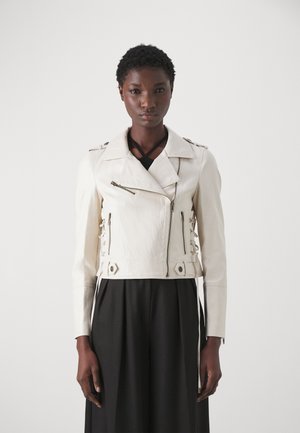 TWINSET CHIODO - Chaqueta de cuero sintético - neve