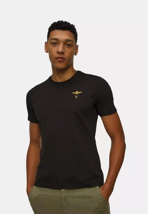 GIROCOLLO - T-shirt basic - nero
