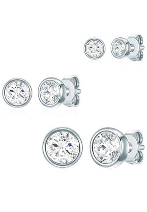 SET - Ohrringe - silberfarben