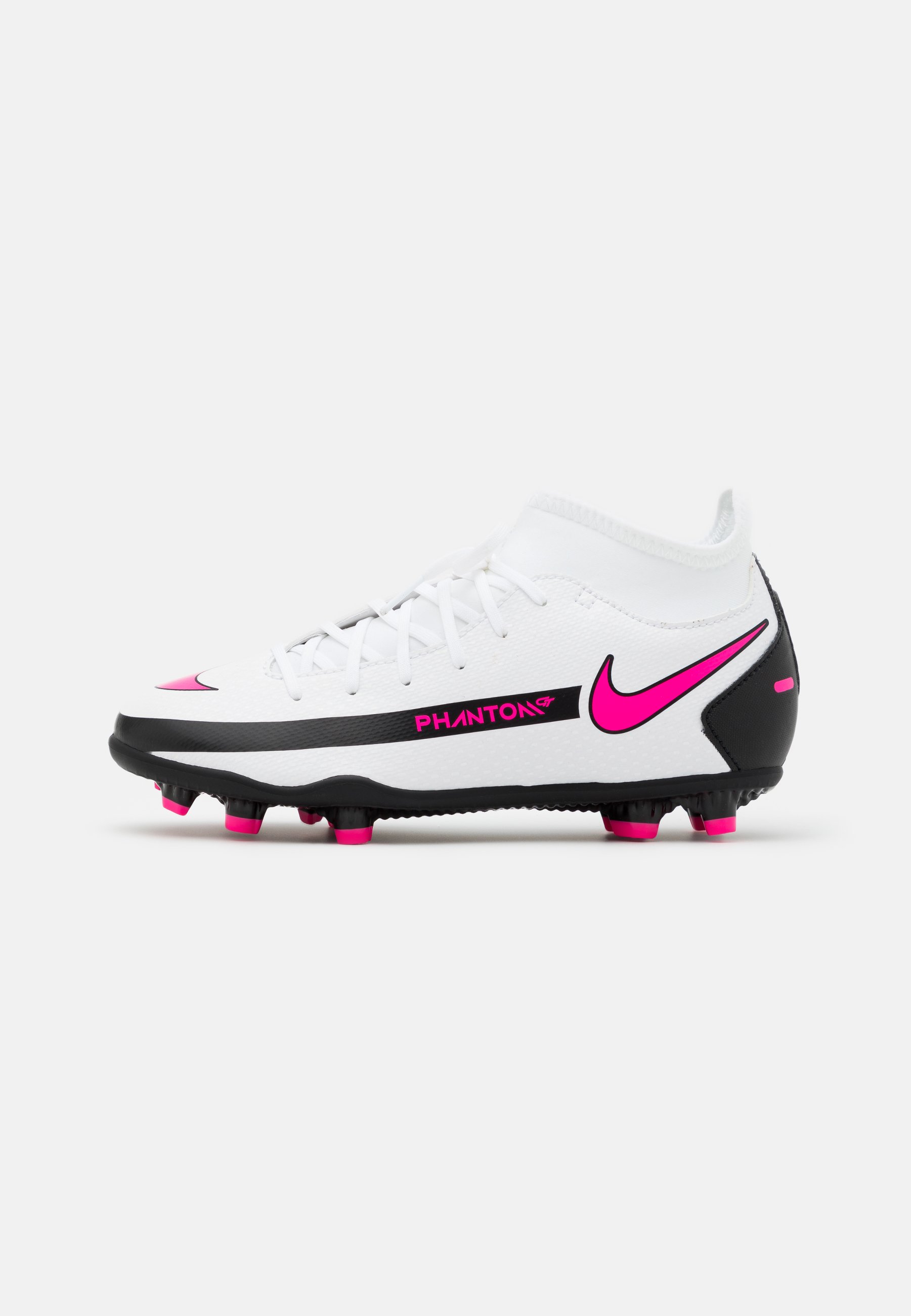 white and pink nike football boots
