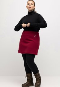 Ulla Popken A-lijn rok - dark red