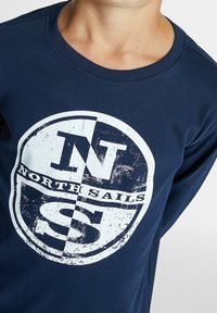 North Sails MIT MAXI-LOGO - Långärmad tröja - navy blue