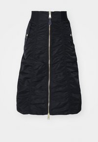 MIDI SKIRT - Trapecinis sijonas - black