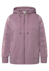 Felpa con zip - lilac