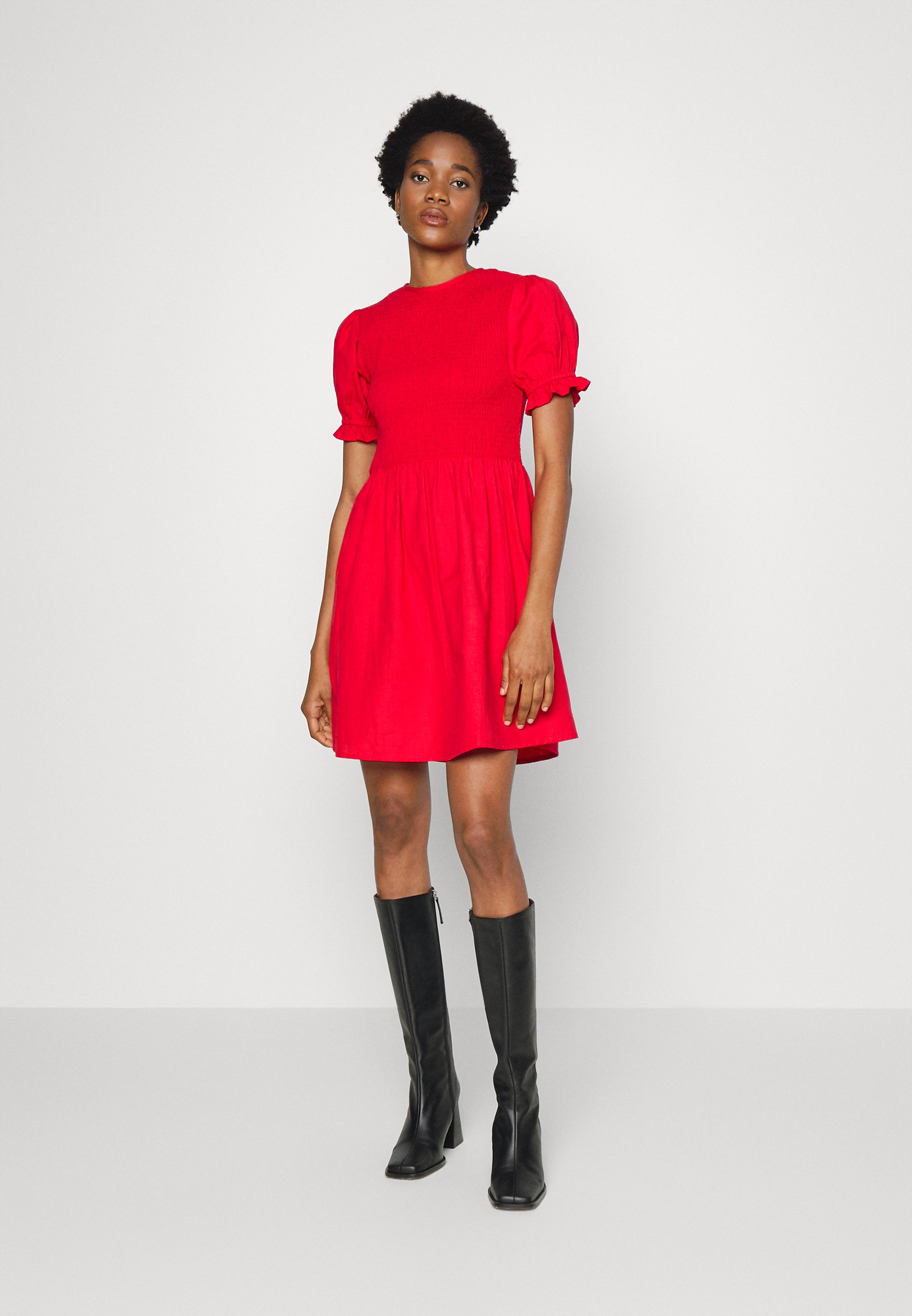 IN THE STYLE JOSSA SHIRRED DRESS WITH 