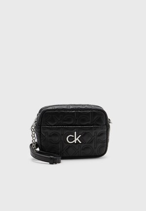 RE-LOCK CAMERA BAG QUILT - Across body bag - black